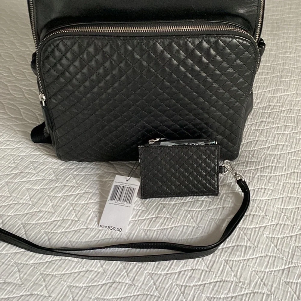 Vera Bradley Carryall Leather Card Case and Lanyard NWT - Picture 5 of 5